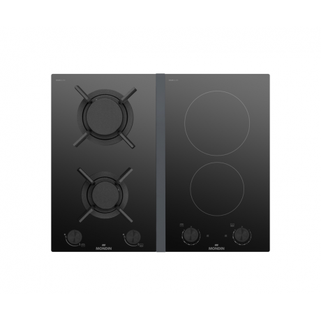 MONDIN VDJ602BNEV (VD302VNEC+σύνδεσμος+VM29CHH) Μικτή Εστία Αερίου 2 Κεραμικές + 2 Αερίου 60cm